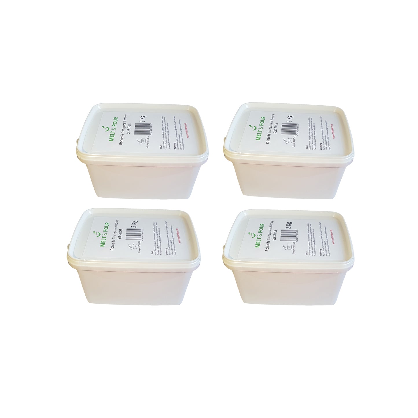 Rohseife Transparent mit Honig - SLES FREE