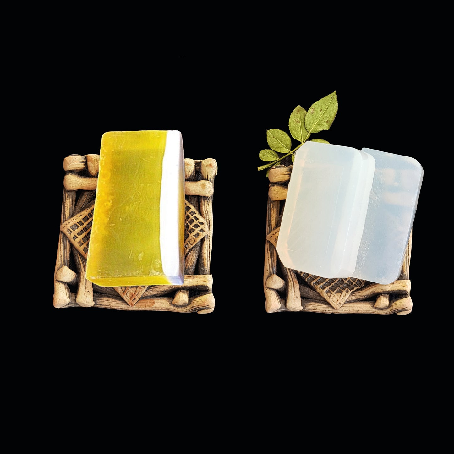 Rohseife Transparent mit Honig - SLES FREE